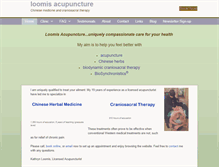 Tablet Screenshot of loomisacupuncture.com